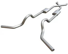 Pypes Exhaust Crossmember-Back X-PipeSplit Rear Dual Exit 2.5