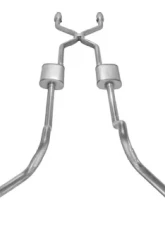 Pypes Exhaust Crossmember-Back H-Pipe Dual Exhaust 2.5" Race Pro Muffler Stainless Steel Catalytic Converter GM 1975-1987                                     - SGT978RE - Image 4