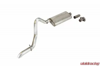 Pypes Exhaust Catback Exhaust Single Rear Exit 2.5" Street Pro Muffler Stainless Steel Jeep Wrangler TJ 1997-2006 - SJJ15S