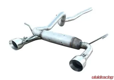 Pypes Exhaust Catback Exhaust Split Rear Dual Exit 2.5" Street Pro Muffler 4.5" Polished Tips Stainless Steel Jeep Wrangler JL 2007-2018 - SJJ17S
