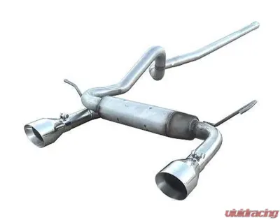 Pypes Exhaust Catback Exhaust Split Rear Dual Exit 2.5" Street Pro Muffler 4.5" Polished Tips Stainless Steel Jeep Wrangler JL 2007-2018 - SJJ19S