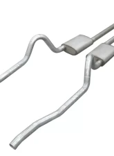 Pypes Exhaust Crossmember-Back X-Pipe Dual Exhaust 2.5" Violator Mufflers Mopar A-Body 1967-1973                                     - SMA10V - Image 2