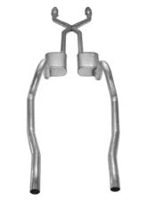 Pypes Exhaust Crossmember-Back X-Pipe Dual Exhaust 2.5" Muffler And Catalytic Converter GM Mopar A-Body 1975-1976                                     - SMA910E - Image 4