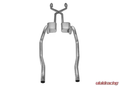Pypes Exhaust Crossmember-Back X-Pipe Dual Exhaust 2.5" Muffler And Catalytic Converter GM Mopar A-Body 1975-1976 - SMA910E