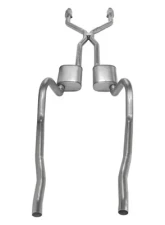 Pypes Exhaust Crossmember-Back H-Pipe Dual Exhaust 2.5" Muffler And Catalytic Converter GM Mopar A-Body 1975-1976                                     - SMA940E - Image 4
