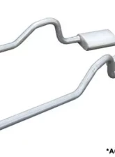 Pypes Exhaust Crossmember-Back X-Pipe Exhaust Split Rear Dual Exit 2.5" No Muffler GM Mopar GM B-Body 1966-1974                                     - SMB10 - Image 2