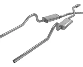 Pypes Exhaust Crossmember-Back X-Pipe Dual Exhaust 2.5