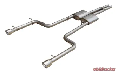 Pypes Exhaust Race Pro Series Catback Dual Exhaust 2.5" Race Pro Muffler 4" Polished Tips Stainless Steel - SMC10R