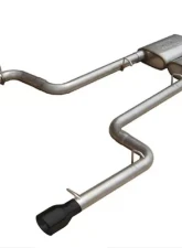 Pypes Exhaust Catback Dual Exhaust 3" Street Pro Muffler 4" Black Tips Natural Stainless Steel GM Mopar B-Body 1966-1974                                     - SMC11SB - Image 2