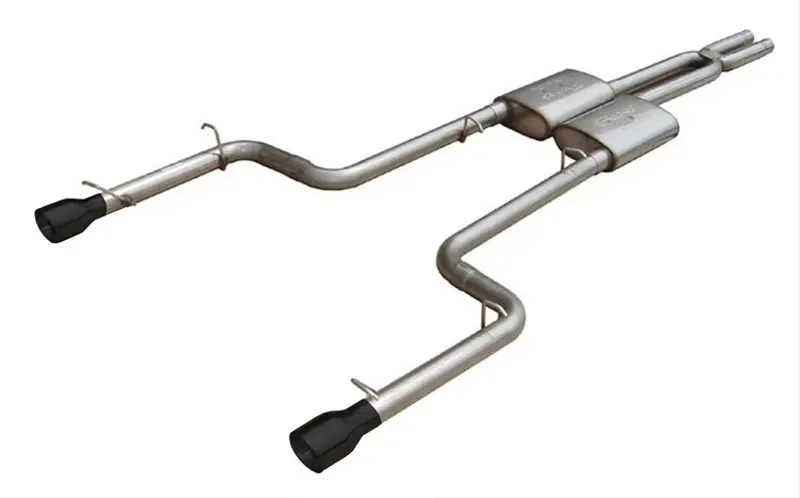 Pypes Exhaust Catback Dual Exhaust Race Pro Muffler 4" Black Tips Stainless Steel Dodge Charger V6 2006-2010 - SMC12RB