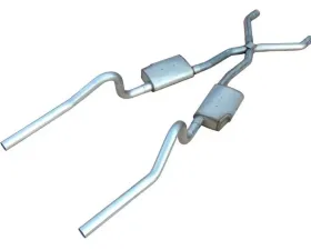 Pypes Exhaust Crossmember-Back X-Pipe Dual Exhaust 2.5
