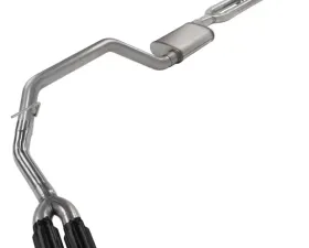 Pypes Exhaust Black Tips Cat-Back Exhaust Kit w/ Street Pro Mufflers Toyota Tundra 2014-2020