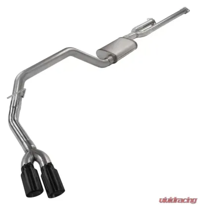 Pypes Exhaust Catback Exhaust System 14-20 Split Side Dual Exit 2.5" Intermediate And 3" Tail Pipe Violator Mufflers/Hardware Incl Black Tip Incl - STT10VB