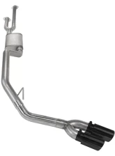 Pypes Exhaust Catback Exhaust System 14-20 Split Side Dual Exit 2.5" Intermediate And 3" Tail Pipe Violator Mufflers/Hardware Incl Black Tip Incl                                     - STT10VB - Image 2