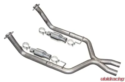 Pypes Exhaust X-Pipe Kit 2.5" Ceramic Catalytic Converters Stainless Steel - XFM26