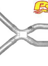 Pypes Exhaust X-Pipe Kit 2.5" Crossover Included Special Angled Rear Legs Stainless Steel                                     - XGG10 - Image 2