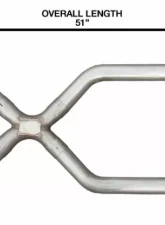 Pypes Exhaust X-Pipe Kit 2.5" Crossover Stainless Steel                                     - XVA10 - Image 2