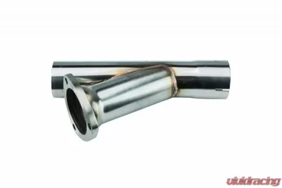 Pypes Exhaust Y Exhaust Dump Cutout 2.5" Polished Stainless Steel - YVX10S