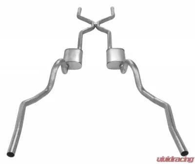 Pypes Exhaust Valance Exit 2.5" H-Bomb without Mufflers Pontiac GTO | Oldsmobile 442 1968-1972 - SGA42