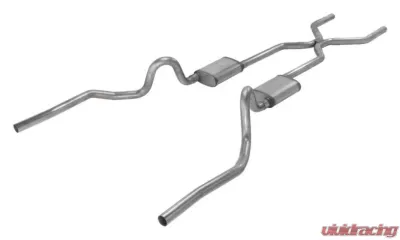 Pypes Exhaust Valance Exit 2.5" H-Bomb without Mufflers Pontiac GTO | Oldsmobile 442 1968-1972 - SGA42