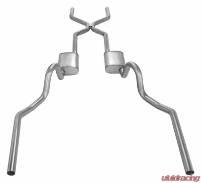 Pypes Exhaust 3" H-Bomb with Street Pro Mufflers MOPAR A-Body 1967-1973 - SGA43S