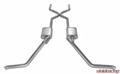 Pypes Exhaust 2.5" H-Bomb without Mufflers MOPAR GM B-Body 1965-1970 - SGB40