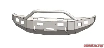 Engo F-450/F-550 Front Winch Bumper w/Bull Bar 17-18 Ford F-450/F-550 - 68-F17-18HBB