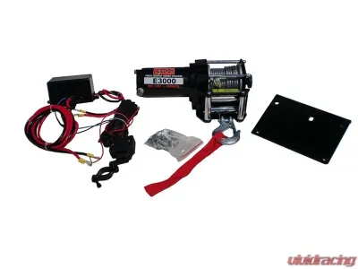 Engo Electric Winch 3,000 LB (1361kg) 12 Volt for ATV Uses Dynamic Braking - 77-03000-A