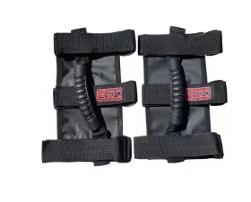 Engo Jeep Grab Handles Black W/ Logo Pair