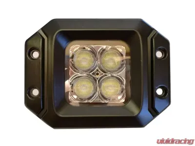 Engo LED Work Light 20 Watt Pair With Harness Cree E2 Flange Mount With Flood Pattern - EN-JT-1324FE2F