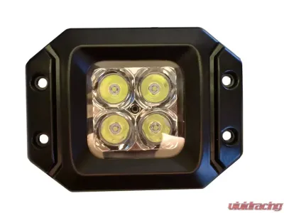 Engo LED Work Light 20 Watt Pair With Harness Cree E2 Flange Mount With Spot Pattern - EN-JT-1324FE2S