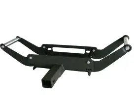 Engo Winch Cradle For 2 Inch Hitch Receiver Detachable Black Powder Coat