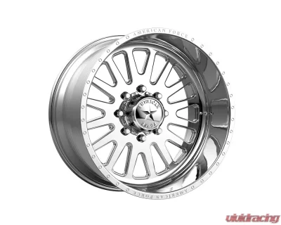 American Force AFW F20 Atom SS Wheel 22x10 5x127 | 5x5 -25mm Polished - AFTGF20S72-1-21