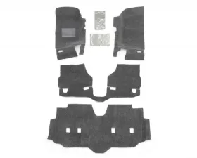 JEEP BEDRUG 07+ JEEP JK UNLTD 4DR FRONT 4PC FLOOR KIT (INC HEAT SHIELDS) Jeep Wrangler 2007-2017