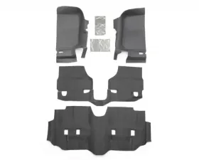 BedRug JEEP BEDTRED 07+ JEEP JK UNLTD 4DR FRONT 4PC FLOOR KIT (INC HEAT SHIELDS) Jeep Wrangler 2007-2017
