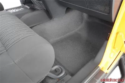 BedRug JEEP BEDTRED 07-10 JEEP JK 2DR FRONT 3PC FLOOR KIT (INCLUDES HEAT SHIELDS) Jeep Wrangler 2007-2010 - BTJK07F2