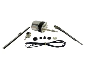 Crown Automotive Jeep Replacement 12 Volt 1-Speed Stainless Wiper Motor Kit Jeep Willys