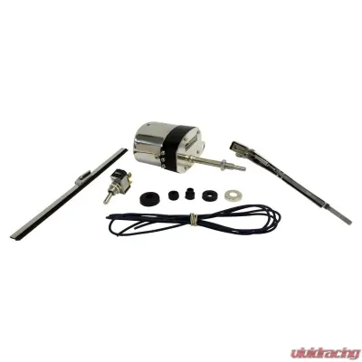 Crown Automotive Jeep Replacement 12 Volt 1-Speed Stainless Wiper Motor Kit Jeep Willys - 12VST