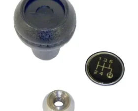 Crown Automotive Jeep Replacement Transmission Shift Knob Kit, Black,Silver, w/ T5 Transmission Jeep