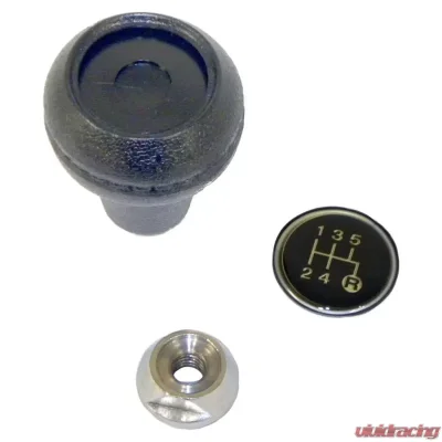 Crown Automotive Jeep Replacement Transmission Shift Knob Kit, Black,Silver, w/ T5 Transmission Jeep - 3241073K