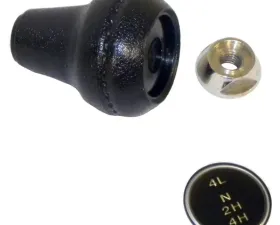 Crown Automotive Jeep Replacement Transfer Case Shift Knob Kit, Black,Silver, w/ Dana 300 Transfer Case Jeep