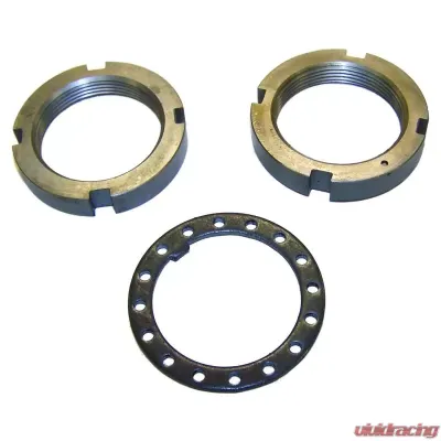 Crown Automotive Jeep Replacement Front Spindle Nut Kit for 74-91 SJ, J-Series (2 Spindle Nuts & 1 Lock Washer) Jeep Front - 4004816K