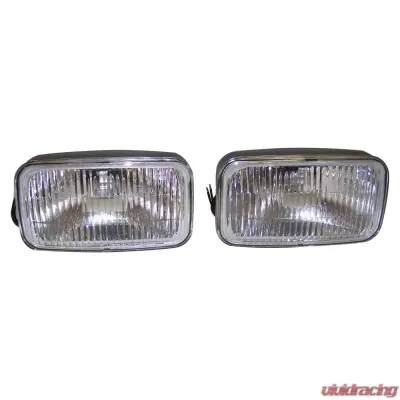 Crown Automotive Jeep Replacement Left & Right Fog Lamps Less Covers for 93/95 ZJ Grand Cherokee Jeep Grand Cherokee 1993-1995 - 4713582K
