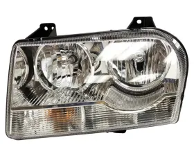 Crown Automotive Jeep Replacement 05/12-01-06 LX 300 W/HALOGEN; W/CHROME BEZELS Chrysler 300C Left 2005-2007