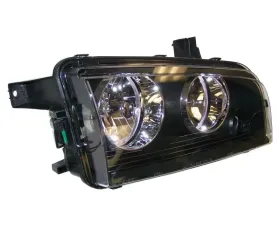 Crown Automotive Jeep Replacement Right Halogen Headlight for 2008-2010 Dodge LX Charger; Incl. Bulbs & Harness Dodge Charger Right 2008-2010