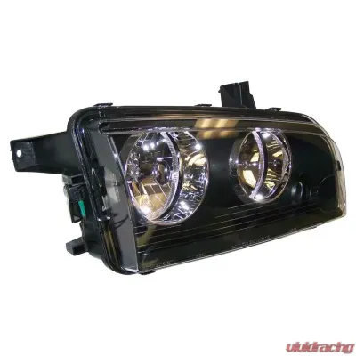 Crown Automotive Jeep Replacement Right Halogen Headlight for 2008-2010 Dodge LX Charger; Incl. Bulbs & Harness Dodge Charger Right 2008-2010 - 4806164AJ