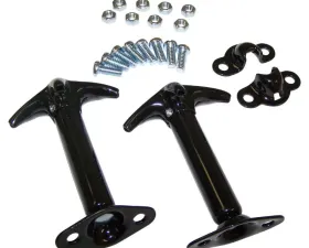 Crown Automotive Jeep Replacement Hood Catch Kit, Left & Right, Black Jeep