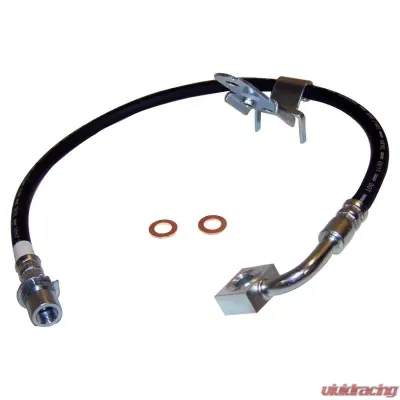 Crown Automotive Jeep Replacement Right Front Brake Hose for Misc 05-10 Dodge/Chrysler Models w/ Standard Brakes Front Right - 5140861AA