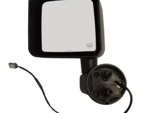 Crown Automotive Jeep Replacement Left Power Heated Convex Door Mirror for 11/13 Jeep JK Wrangler (Export Only) Jeep Wrangler Left