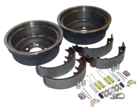 Crown Automotive Jeep Replacement Drum Service Brake Kit for Jeep XJ, MJ, YJ w/ 10